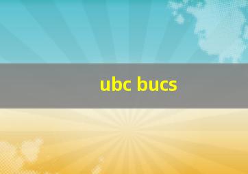 ubc bucs